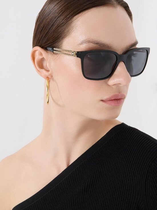 Versace Women Sunglasses Black Grey Square VE4307 GB1/87 BRAND NEW main image 4